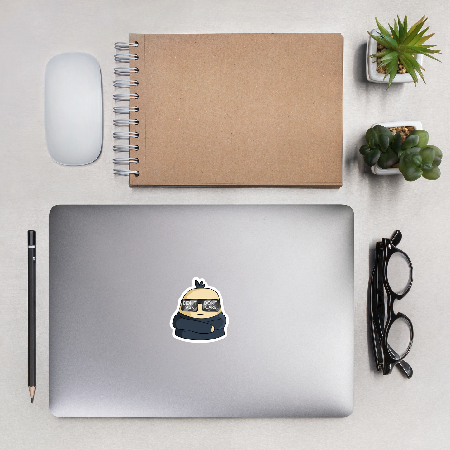 Didn't ask, don't care sticker